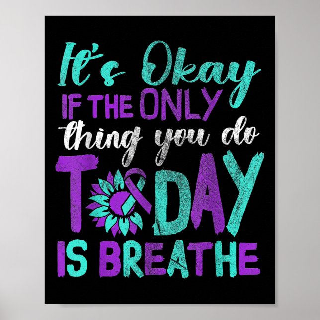 Póster Suicide Awareness Suicide Prevention Suprt Survivo (Frente)