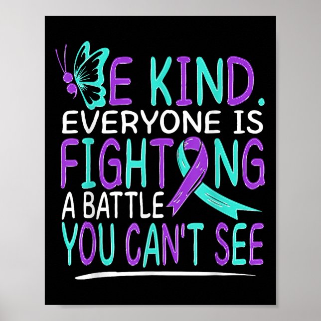 Póster Suicide Awareness Suicide Prevention Suprt Survivo (Frente)