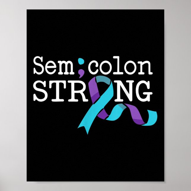 Póster Suicide Awareness Suicide Prevention Suprt Survivo (Frente)