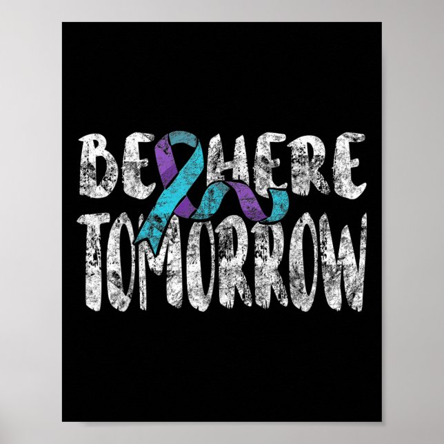 Póster Suicide Awareness Suicide Prevention Suprt Survivo (Frente)