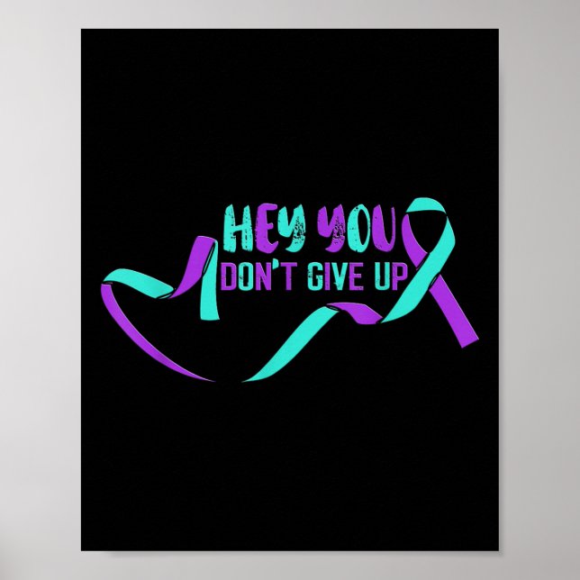 Póster Suicide Awareness Suicide Prevention Suprt Survivo (Frente)