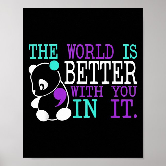 Póster Suicide Awareness Suicide Prevention Suprt Survivo (Frente)