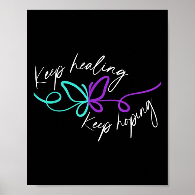 Póster Suicide Awareness Suicide Prevention Suprt Survivo (Frente)