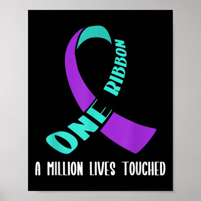 Póster Suicide Awareness Suicide Prevention Suprt Survivo (Frente)