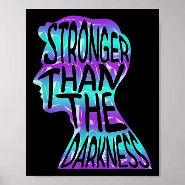 Póster Suicide Awareness Suicide Prevention Suprt Survivo (Frente)