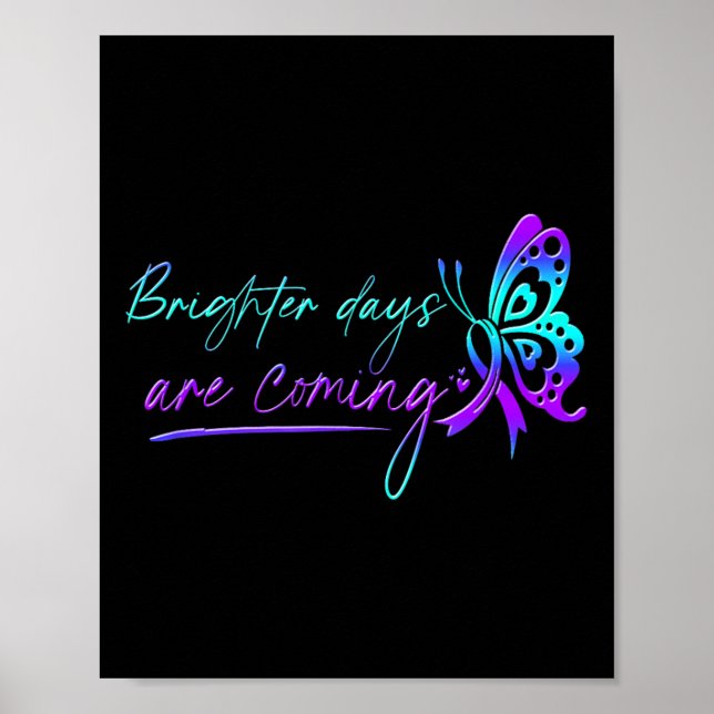 Póster Suicide Awareness Suicide Prevention Suprt Survivo (Frente)