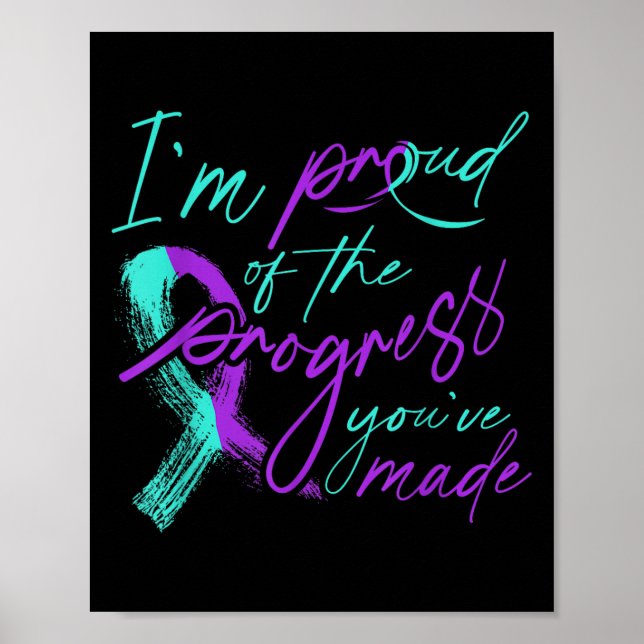 Póster Suicide Awareness Suicide Prevention Suprt Survivo (Frente)