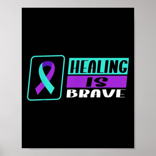 Póster Suicide Awareness Suicide Prevention Suprt Survivo (Frente)