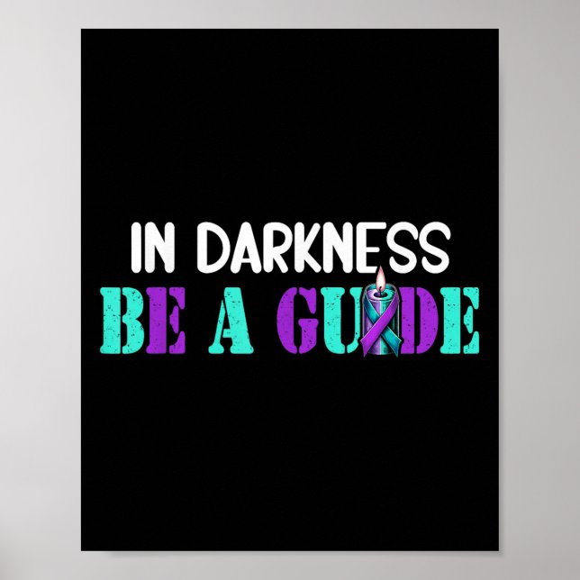 Póster Suicide Awareness Suicide Prevention Suprt Survivo (Frente)