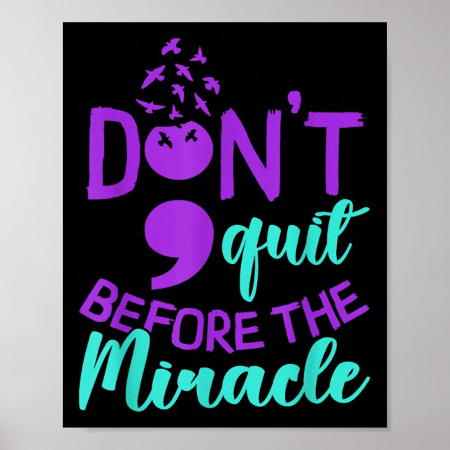 Póster Suicide Awareness Suicide Prevention Suprt Survivo (Frente)