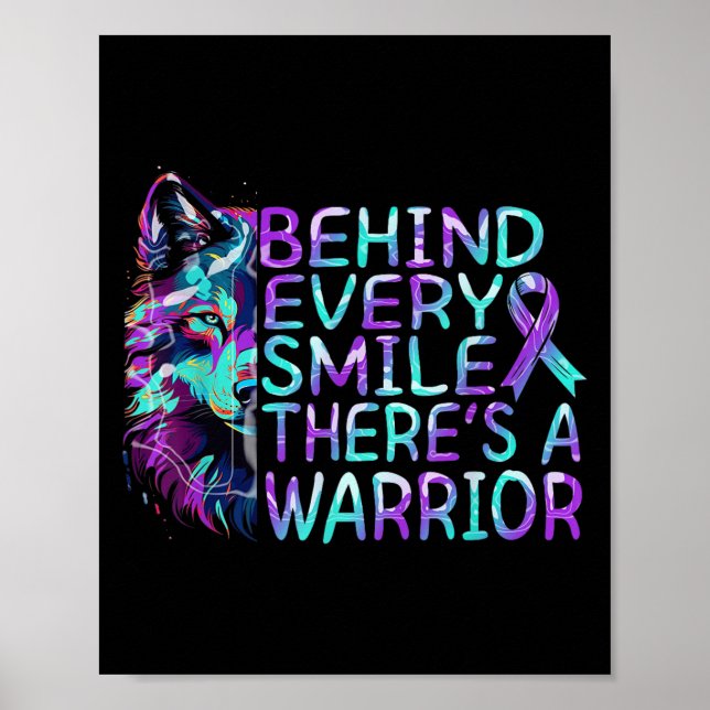 Póster Suicide Awareness Suicide Prevention Suprt Survivo (Frente)