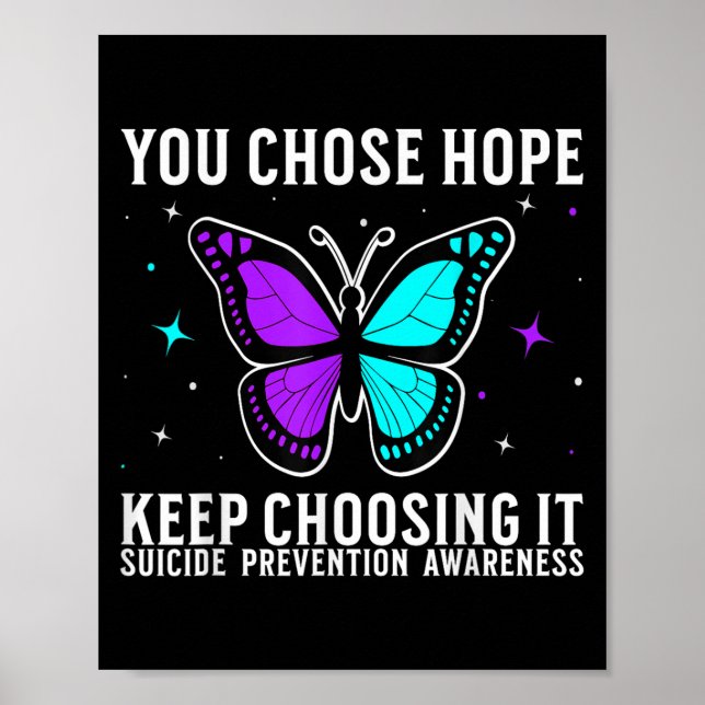 Póster Suicide Awareness Suprt Suicide Prevention Awarene (Frente)