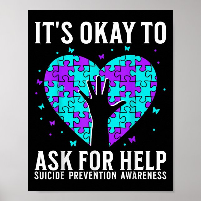 Póster Suicide Awareness Suprt Suicide Prevention Awarene (Frente)