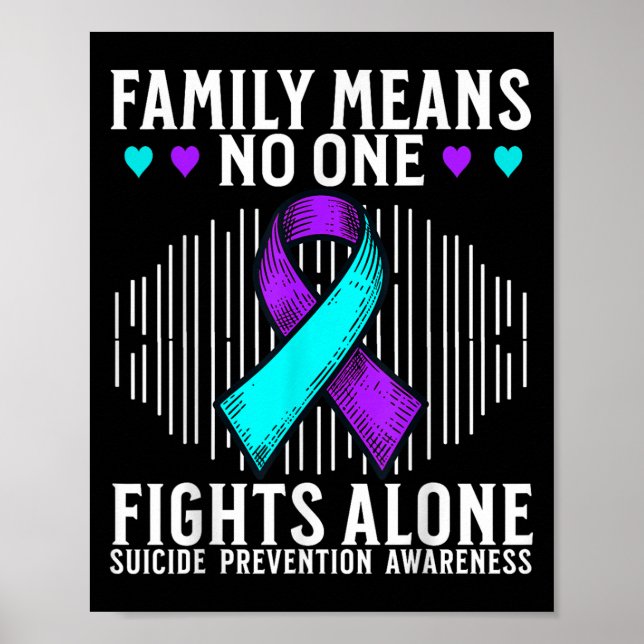 Póster Suicide Awareness Suprt Suicide Prevention Awarene (Frente)