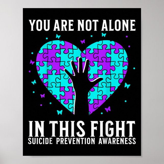 Póster Suicide Awareness Suprt Suicide Prevention Awarene (Frente)