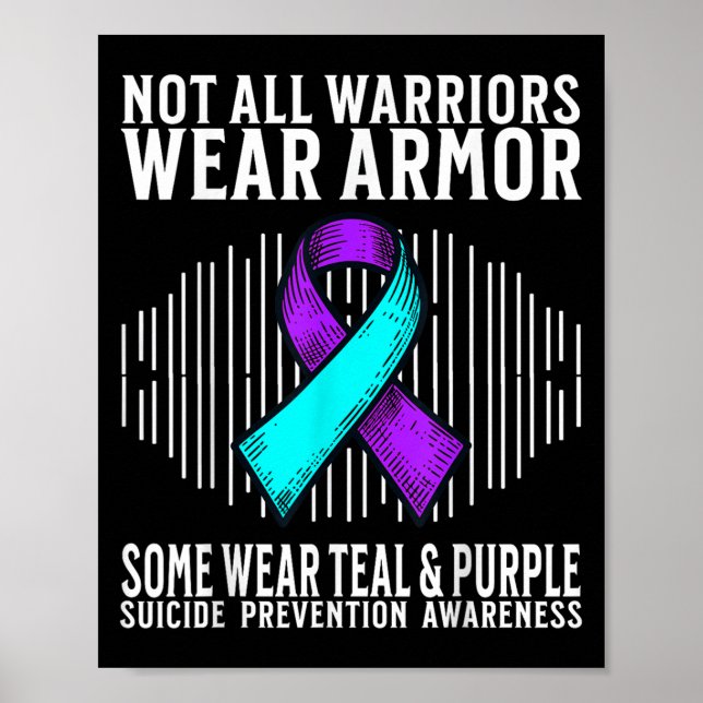 Póster Suicide Awareness Warrior Suicide Prevention Aware (Frente)