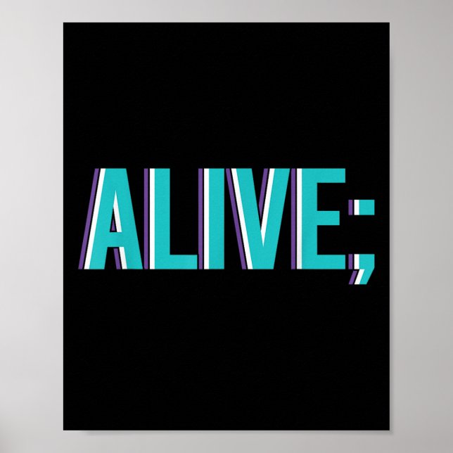Póster Suicide Prevention Alive _ I For Suprters  (Frente)