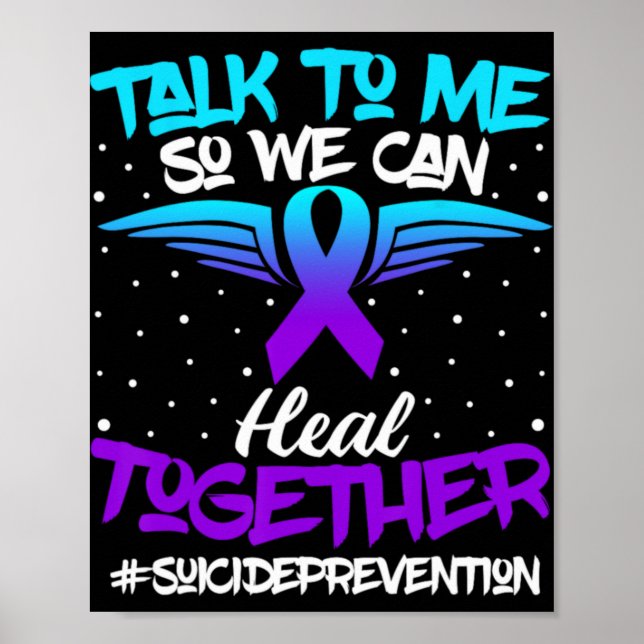 Póster Suicide Prevention Awareness 988 Mental Health Sup (Frente)