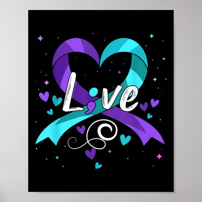 Póster Suicide Prevention - Semicolon Suicide Awareness R (Frente)