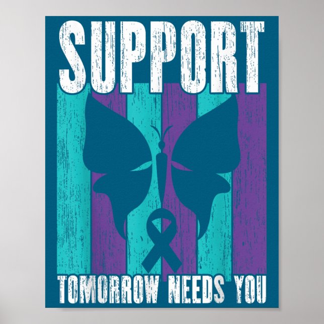 Póster Suicide Prevention Suprt Tomorrow _ I For Suprters (Frente)
