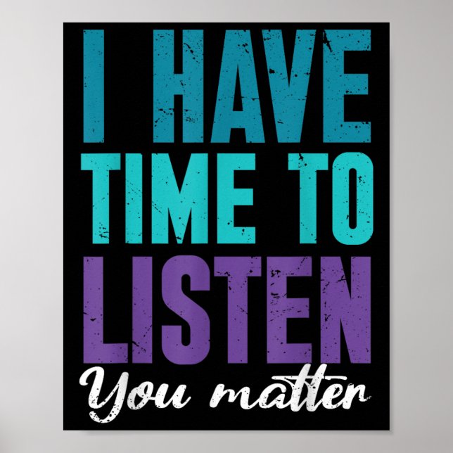 Póster Suicide Prevention You _ I For Suprters  (Frente)