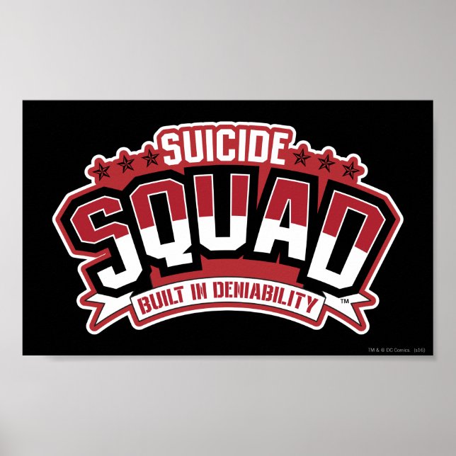 Póster Suicide Squad | Built In Deniability (Frente)