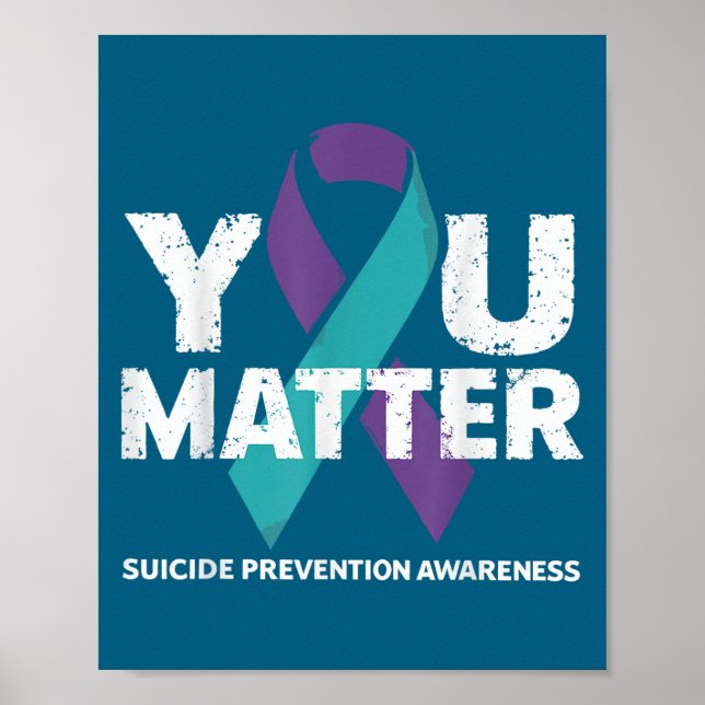 Póster Suicides Prevention Shirts Suicide Awareness  (Frente)