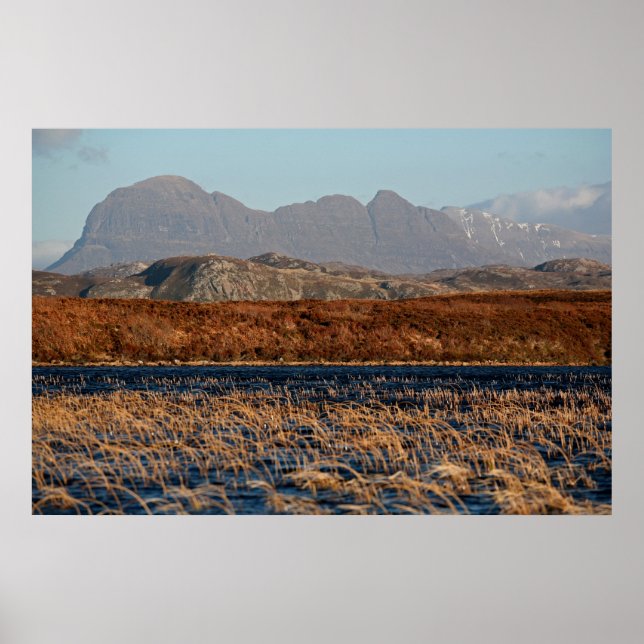 Póster Suilven, Assynt, tierras altas de Escocia (Frente)