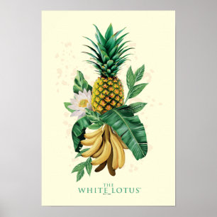 Póster Suite de piña en el Lotus blanco
