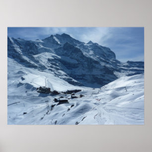 Póster Suiza Jungfrau, Kleine Scheidegg