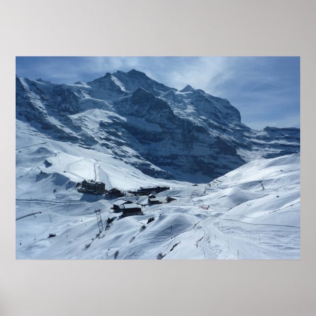 Póster Suiza Jungfrau, Kleine Scheidegg (Frente)