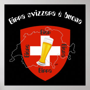 Póster Suiza, Suisse, Svizzera, Svizra, Switzerland