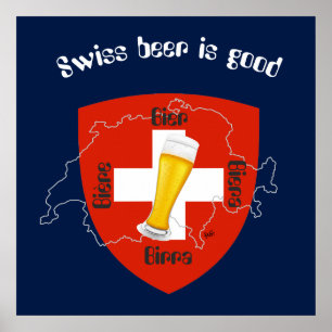 Póster Suiza, Suisse, Svizzera, Svizra, Switzerland