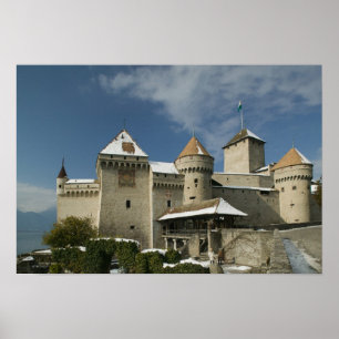 Póster SUIZA, Vaud), Riviera suiza, MONTREUX: