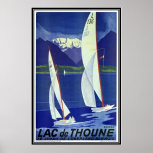 Póster Suiza Vintage -