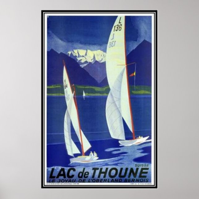 Póster Suiza Vintage - (Frente)