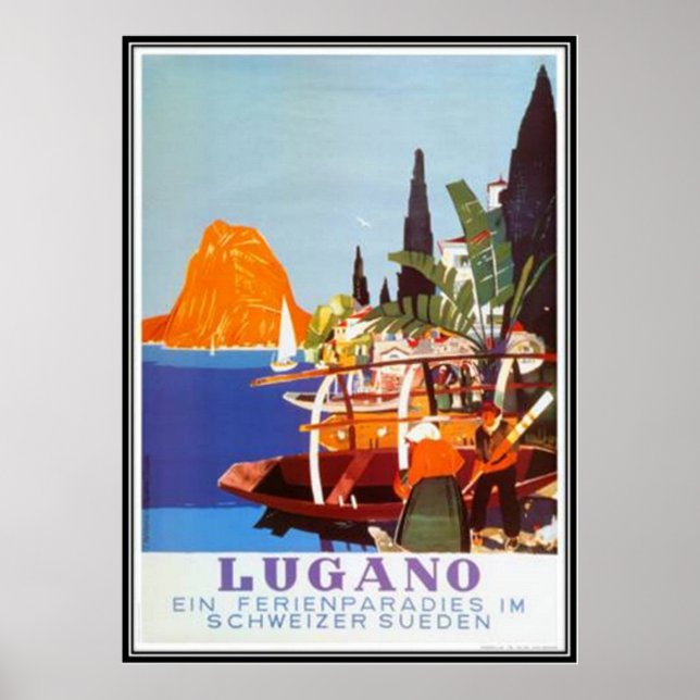 Póster Suiza Vintage - (Frente)