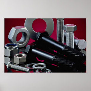 Póster Sujeciones industriales hermosas