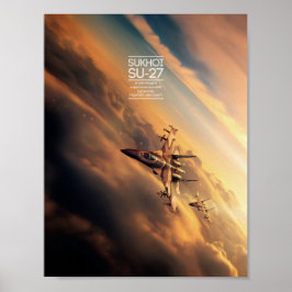Póster Sukhoi Su-27 poster