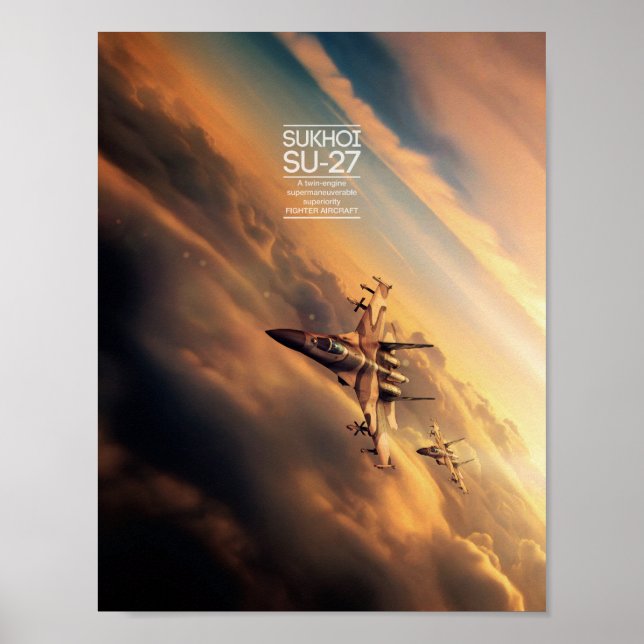 Póster Sukhoi Su-27 poster (Frente)