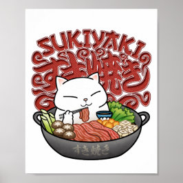 Póster Sukiyaki Cat