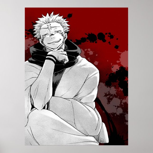 PÓSTER SUKUNA JUJUTSU KAISEN (Frente)