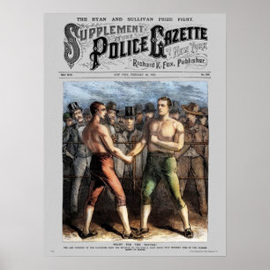 Póster Sullivan Ryan, poster del Boletín de Policía (colo