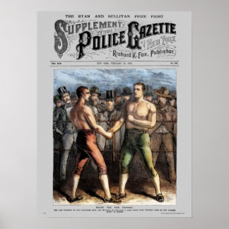 Póster Sullivan Ryan, poster del Boletín de Policía (colo