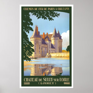 Póster Sully France vintage Poster de viajes
