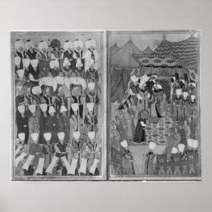 Póster Sultan Ahmed III Distribución de Dinero