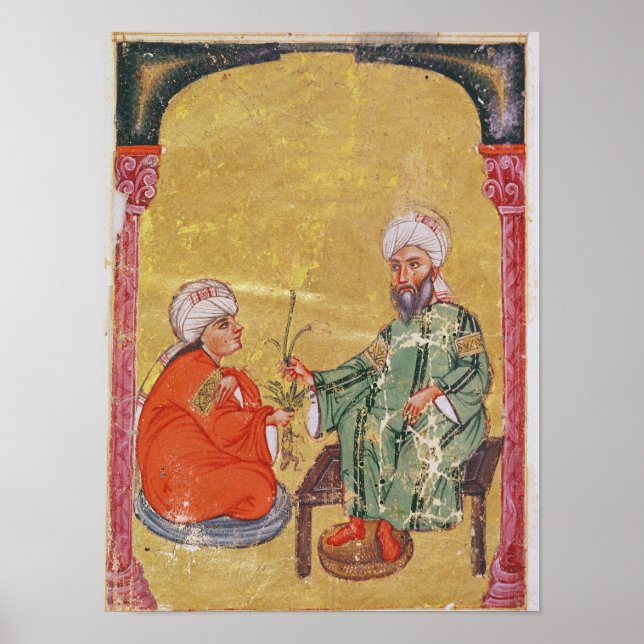 Póster Sultan Ahmet III  with one of his disciples (Frente)