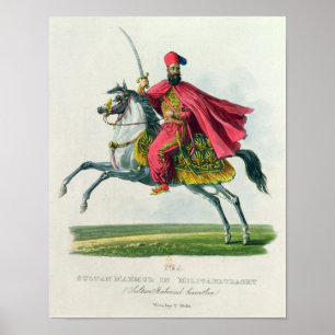 Póster Sultán Mahmud II 1829