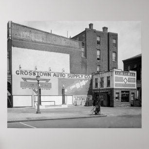 Póster Suministros de Automóviles Crosstown, 1920. Foto A