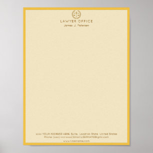 Póster Suministros Empresariales para Abogados  Oficina J